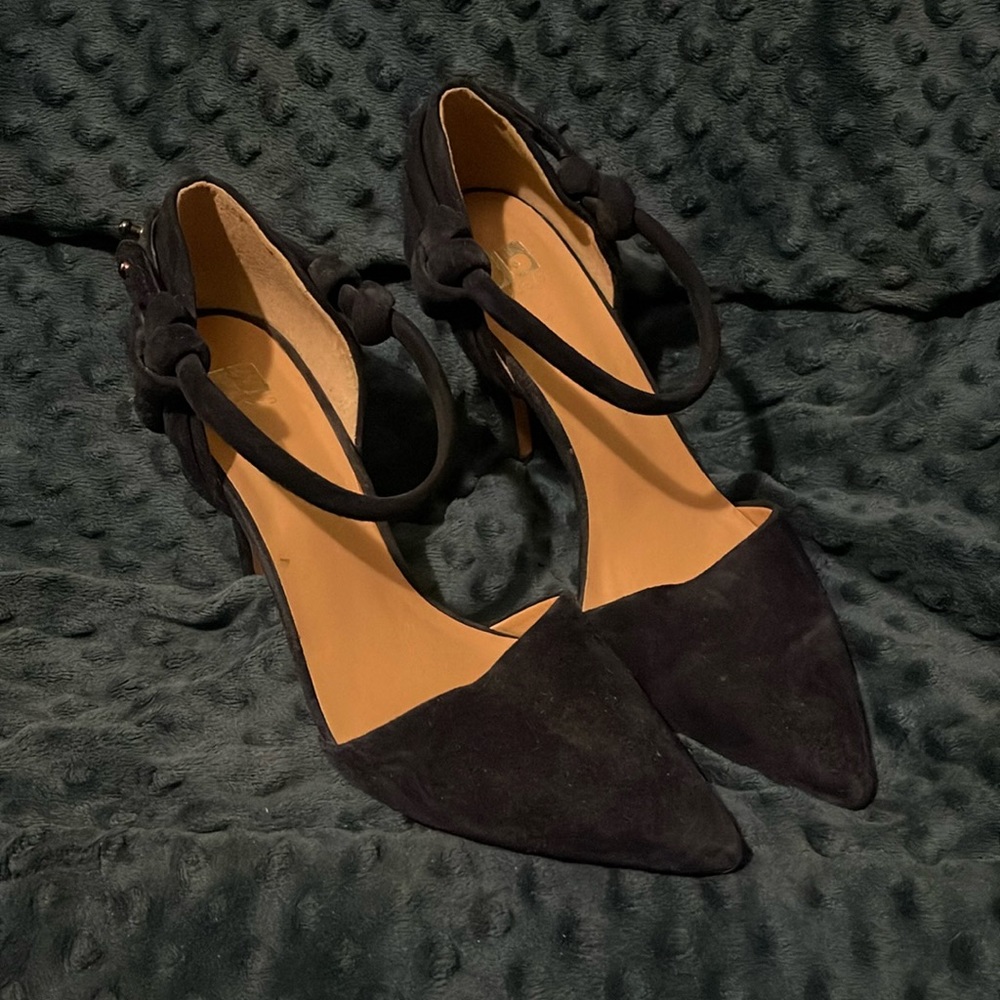 Joes sling back heels rich blue velvet size 8